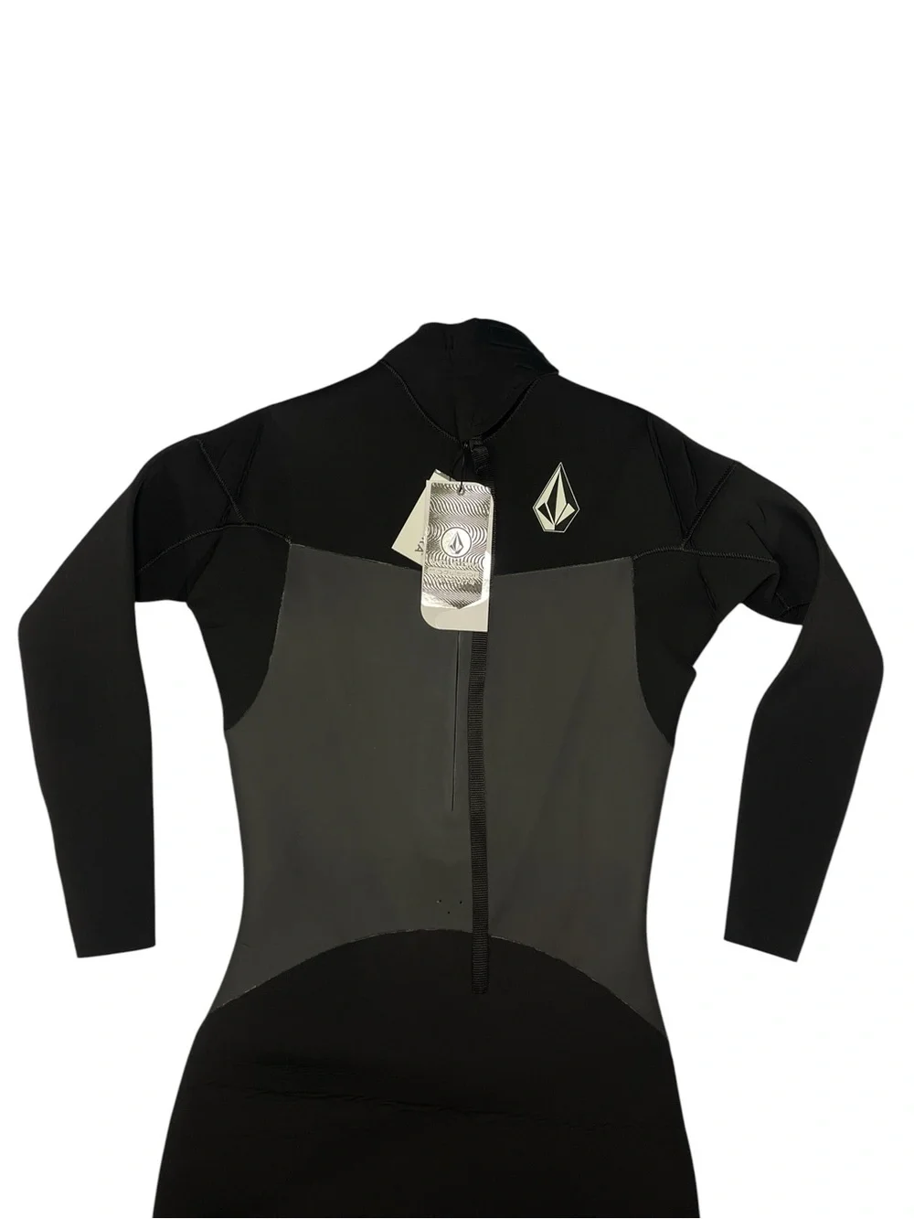 Volcom Men's 4/3MM Modulator Chest Zip Full Wetsuit Black Long Sleeve Size Large